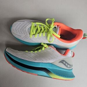 Saucony Women’s Endorphin Shift White Blue Running Shoe S10577-10 Sneaker Size 7